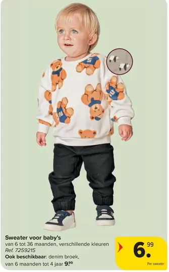 Sweater voor baby's