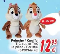 Peluche / Knuffel TIC ou/ of TAC