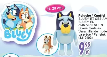 Peluche / Knuffel BLUEY ET SES AM BLUEY EN ZIJN VRIENDEN