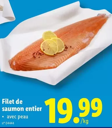 De - Filet de saumon entier