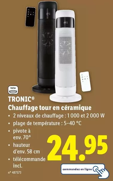 De - Chauffage tour en céramique
