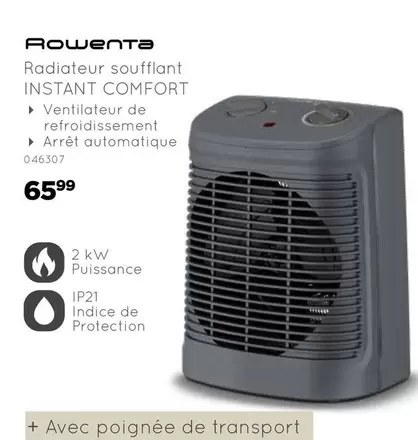 De - Radiateur soufflant INSTANT COMFORT