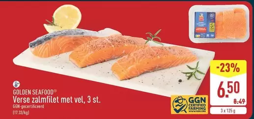 Verse zalmfilet met vel, 3 st.