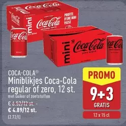 Coca Cola - Miniblikjes Coca-Cola regular of zero