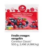 Fruits rouges surgelés