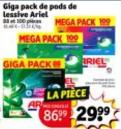 De - Giga pack de pods de lessive