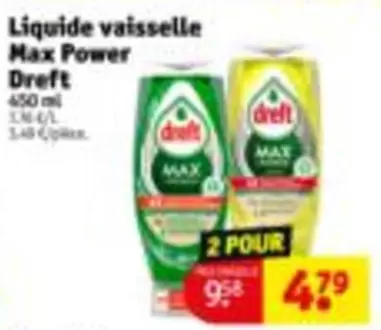 Liquide vaisselle Max Power