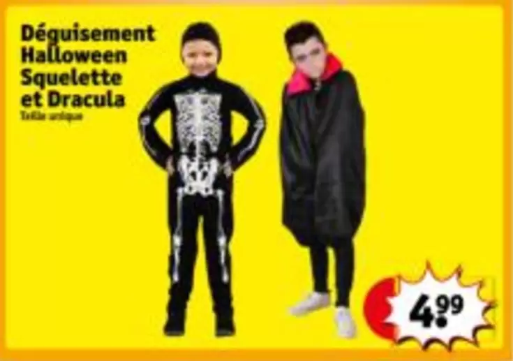 Déguisement Halloween Squelette et Dracula