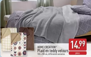 Plaid en teddy velours