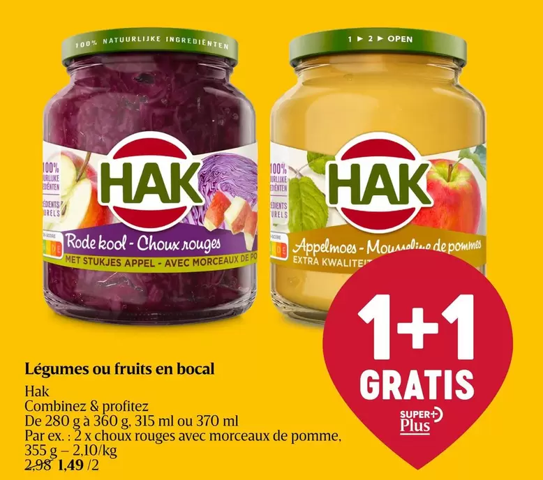 De - Légumes ou fruits en bocal