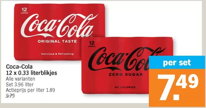 Coca Cola - 12 x 0.33 literblikjes