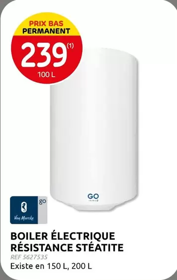 Go - BOILER ÉLECTRIQUE RÉSISTANCE STÉATITE