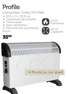 De - Convecteur Turbo MISTRAL