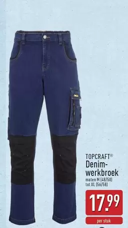 Denim-werkbroek