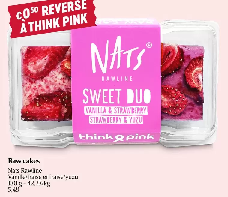 Pink - Raw cakes