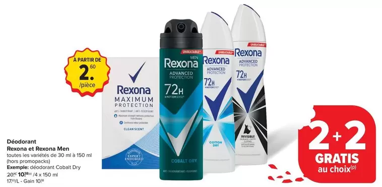 De - Rexona et Rexona Men