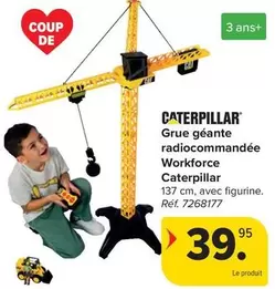 De - Grue géante radiocommandée Workforce Caterpillar 137 cm, avec figurine. Réf. 7268177