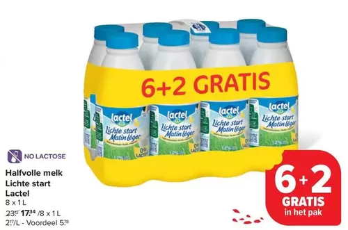 Halfvolle melk Lichte start