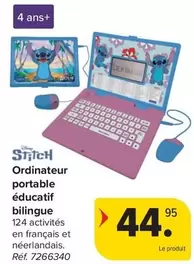 Stitch - Ordinateur portable éducatif bilingue