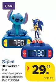 Stitch - 3D wekker