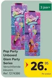 Barbie - Pop Party Unboxed Glam Party Series