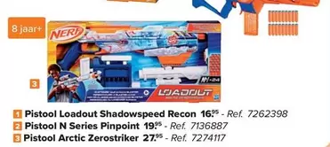 Nerf - Loadout Shadowspeed Recon, N Series Pinpoint, Arctic Zerostriker