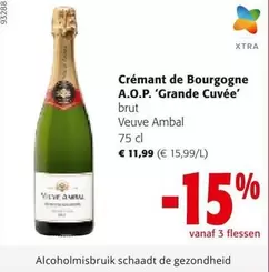 De - Crémant de Bourgogne A.O.P. 'Grande Cuvée' brut