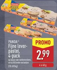 Panda - Fijne lever-pastei, 4-pack