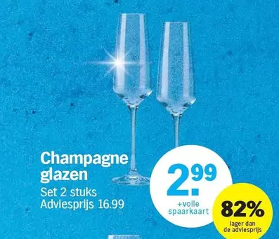 De - Champagne glazen