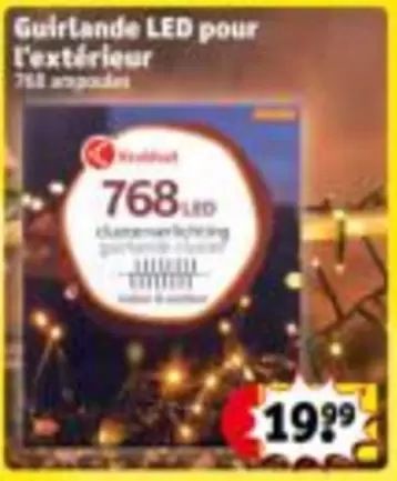 Guirlande LED pour l'extérieur
