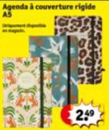 Agenda à couverture rigide A5