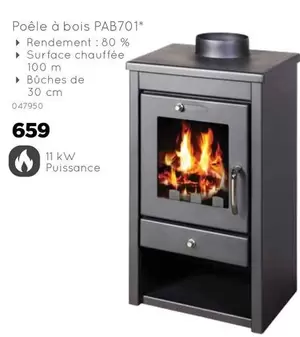 De - Poêle à bois PAB701