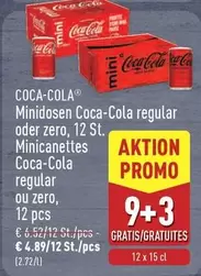 Coca Cola - Minidosen Coca-Cola regular oder zero
