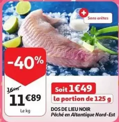 De - DOS DE LIEU NOIR