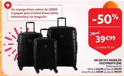 De - VALISE GYL RIGIDE EN POLYPROPYLENE
