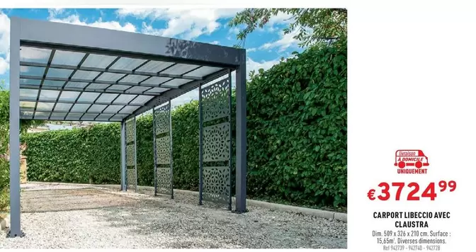 CARPORT LIMECCIO AVEC CLAUSTRA
