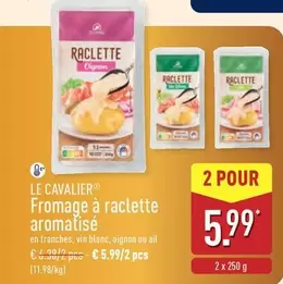 Fromage à raclette aromatisé
