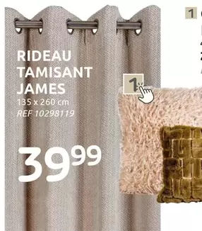 RIDEAU TAMISANT JAMES