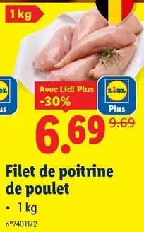 De - Filet de poitrine de poulet
