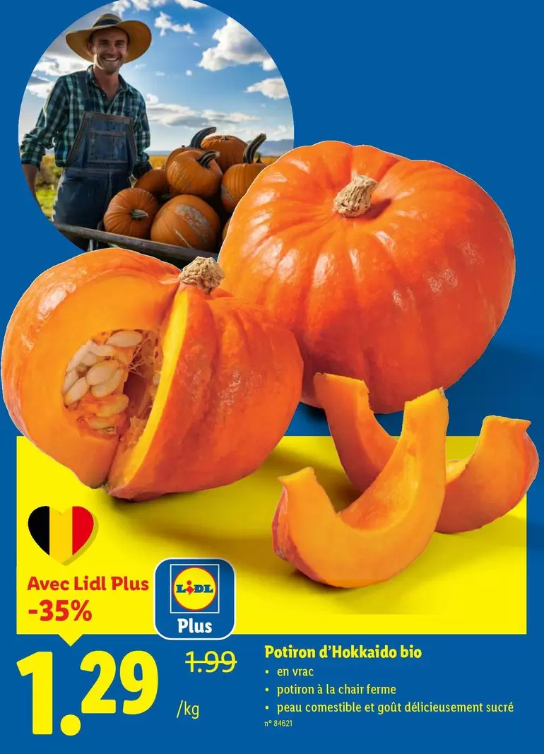 Potiron d'Hokkaido bio