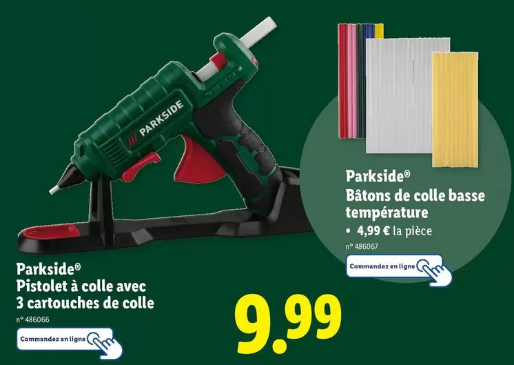 De - Pistolet à colle avec 3 cartouches de colle