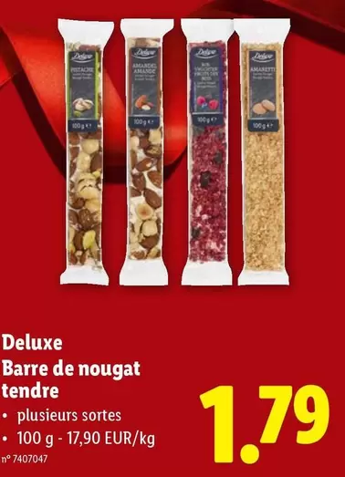 De - Barre de nougat tendre