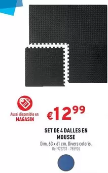 De - SET DE 4 DALLES EN MOUSSE