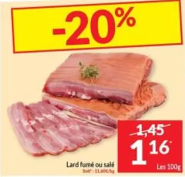 Lard fumé ou salé