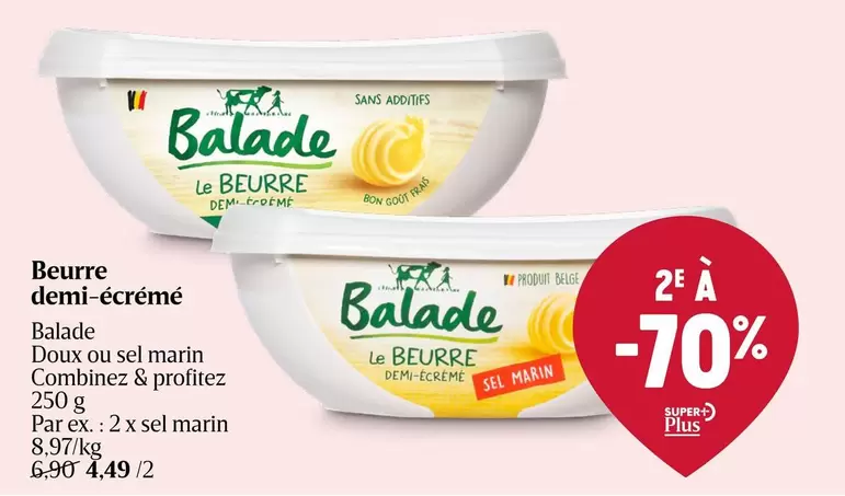 Beurre demi-écrémé