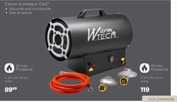 Canon -  à chaleur GAZ