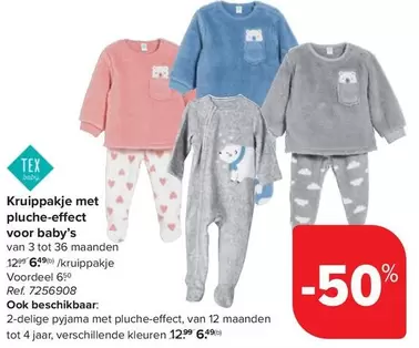 Kruippakje met pluche-effect