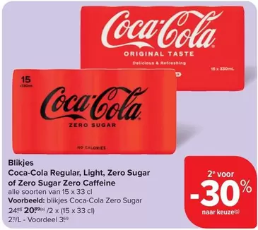 Coca Cola - Regular, Light, Zero Sugar of Zero Sugar Zero Caffeine