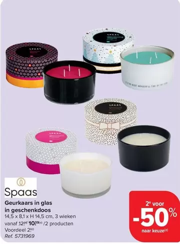 Geurkaars in glas In geschenkdoos