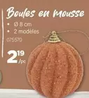 Boules en mousse